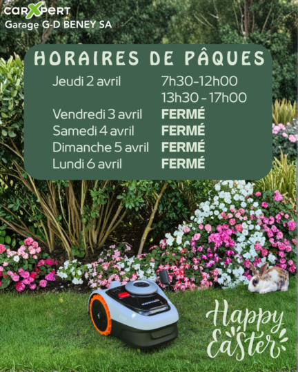 Horaires Paques 26